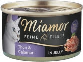 Miamor Puszka Feine Filets w galaretce tuńczyk + kalmary 100g